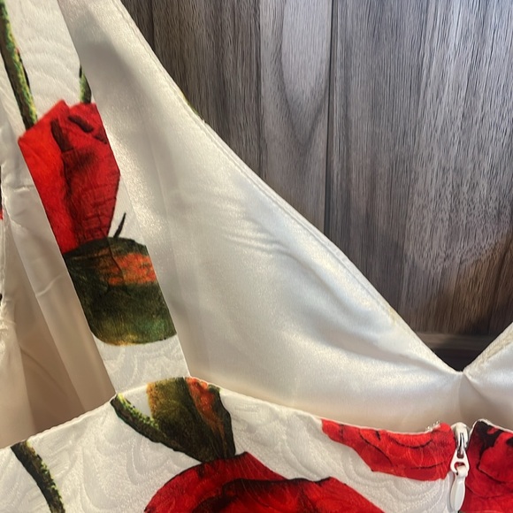 Women’s A-Line Party Dress in Brocade, Size 18 - Picture 4 of 7